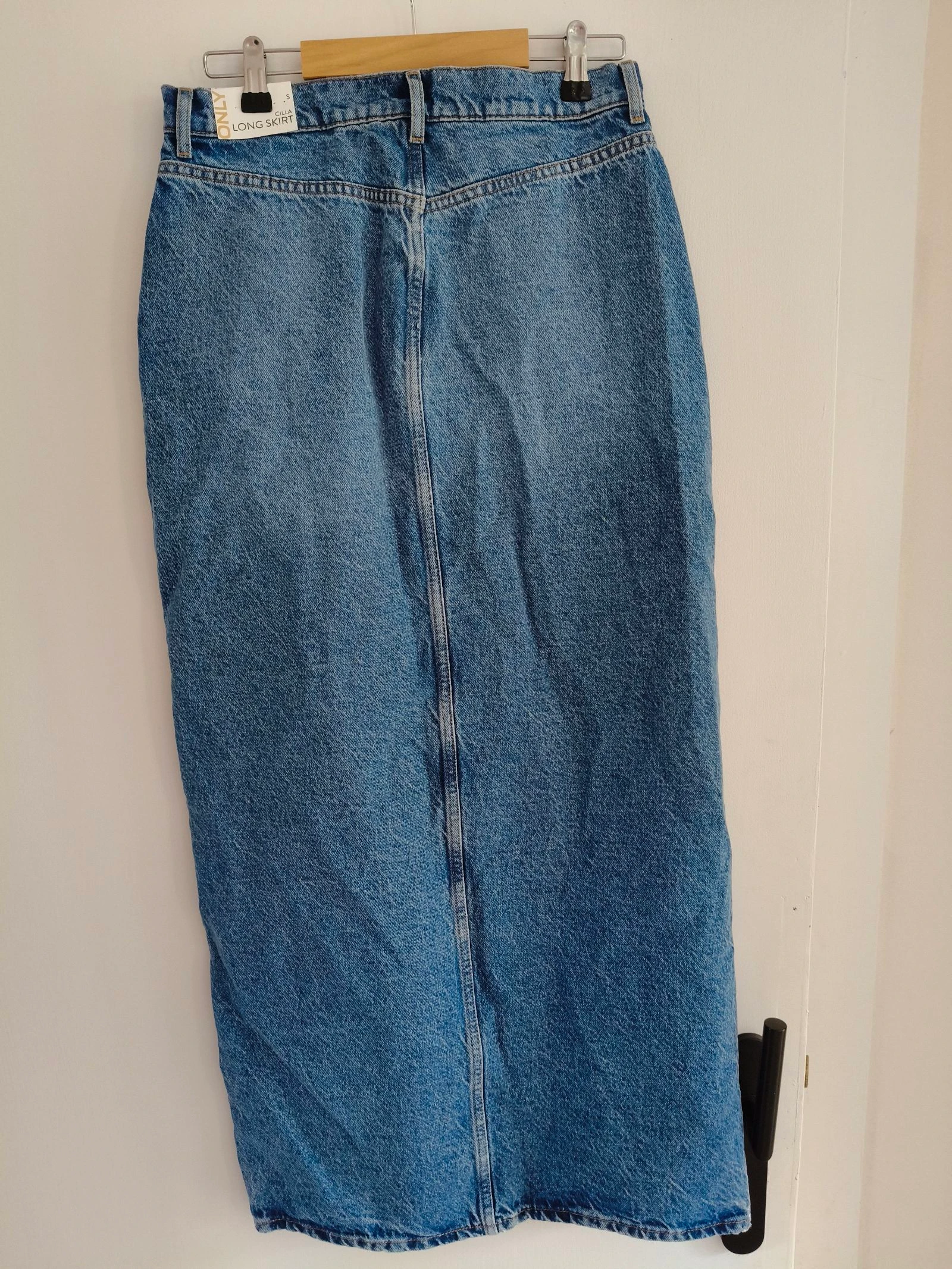 only saia jeans com fenda tamanho S – photo 2